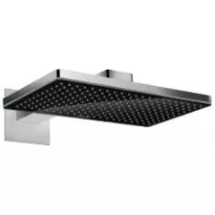 Верхний душ 460 2jet с держателем, черный/хром Rainmaker Select 24005600  HANSGROHE