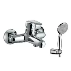 Смеситель для ванны с коротким изливом с аксессуарами, хром LM3302C Lemark