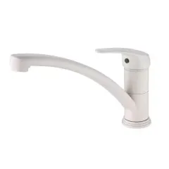 Смеситель для кухни однорычажный с гибкой подводкой  Elghansa 5600377-White