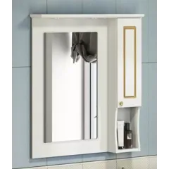 Зеркало-шкаф Палермо-80 патина золото COMFORTY 4143508