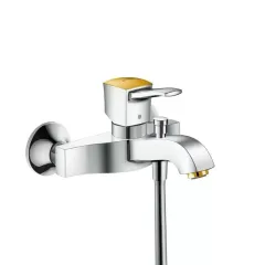Смеситель Metropol Classic для ванны, однорычажный, ВМ, хром/под золото HANSGROHE 31340090