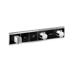 Панель RainSelect с 2 кнопками СМчерный/хром HANSGROHE 15355600