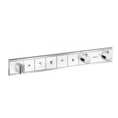 Панель RainSelect с 5 кнопками СМбелый/хром HANSGROHE 15358400