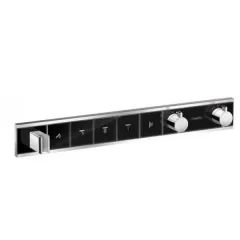 Панель RainSelect с 5 кнопками СМчерный/хром HANSGROHE 15358600