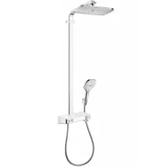 Душевая система  Raindance Select E 360 1jet ST Showerpipe белый/хром НANSGROHE 27288400