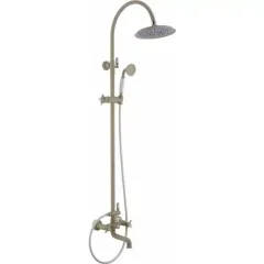 Душевая система с ABS верхним душем 220 мм 2312660-2F-Champagne ELGHANSA