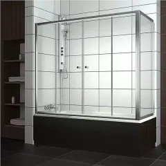 Шторка для ванны Vesta DW 1203170-01 стекло прозрачное