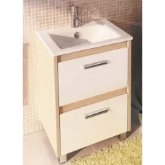 Тумба-умывальник Тулуза-60 сосна лоредо (раковина COMFORTY 60E) 855*610*470