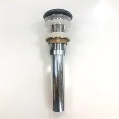 Донный клапан с керамическим верхом, графит  матовый, DK-01 MDH, 00-00007644