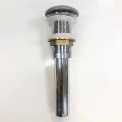 Донный клапан с керамическим верхом, светло серый матовый, DK-01 MH, 00-00007641
