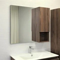 Зеркало-шкаф Бордо-90 дуб темно-коричневый, 00-00006663, COMFORTY