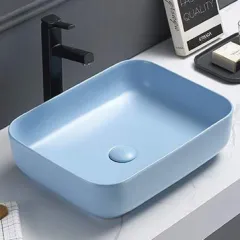 Накладная раковина T-Y9378ML голубая матовая 00-00007638 COMFORTY