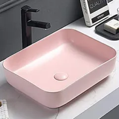 Накладная раковина T-Y9378MP розовая матовая 00-00007637 COMFORTY