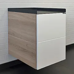 Тумба подвесная Таллин-40 Белый/Дуб натуральный 00-00009968 Comforty
