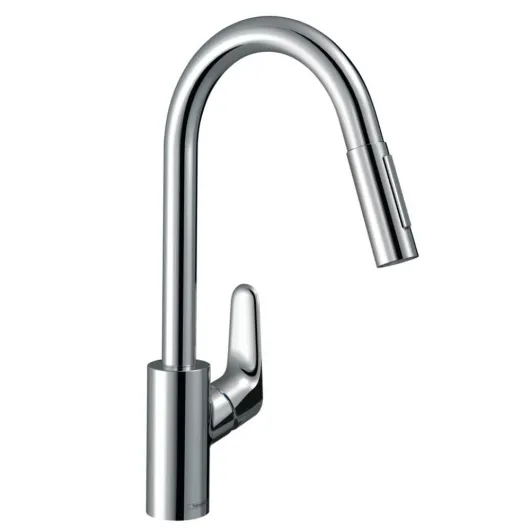 Кухонный Смеситель Focus M41 240, с вытяж душем, 2jet, sBox, хром, 73880000