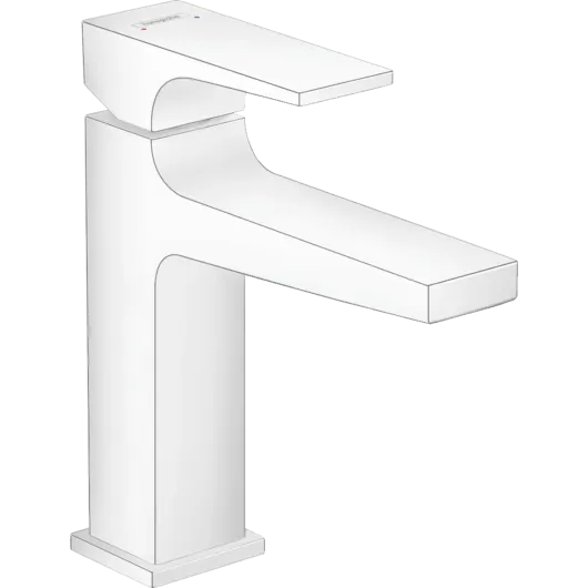 Смеситель Metropol для раковины 110, матовый белый, HG 32507700