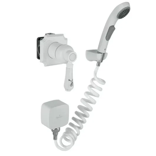 Смеситель встраиваемый с набором для гигиенич душа Terrakotta Q2 34C0786-White (Set-51)