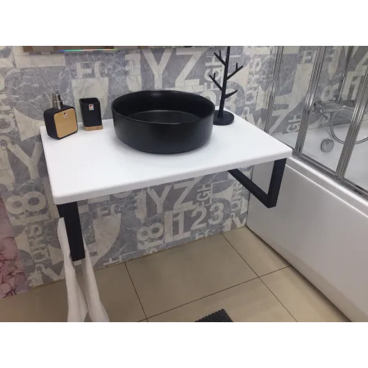 Столешница 28мм 500х1000 Белый матовый Bergerplast