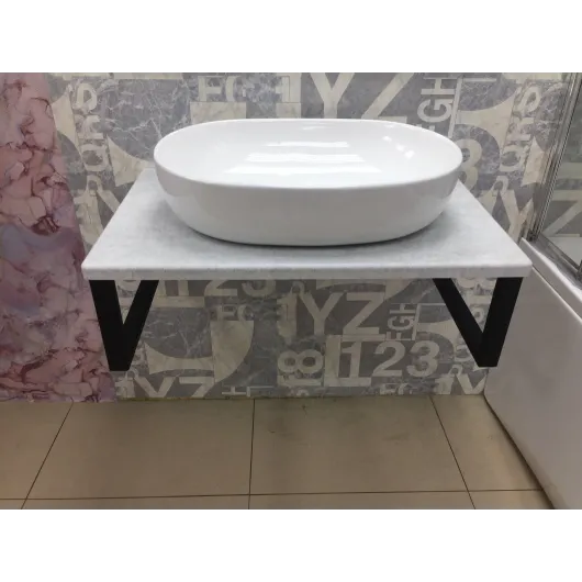 Столешница 28мм 500х1000 Бетон кварц Bergerplast