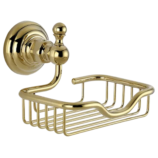 Мыльница для ванной металлическая PRAKTIC Gold PRK-455-Gold Elghansa