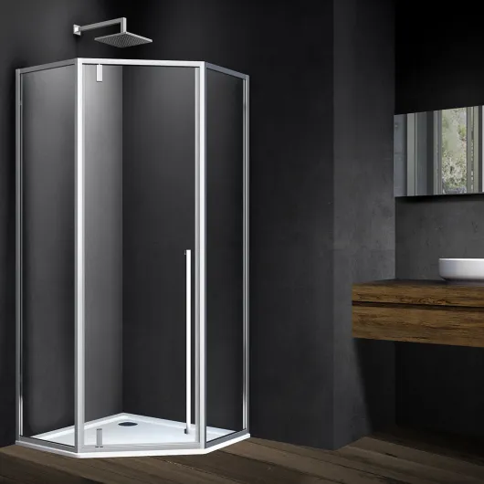 Душевой уголок Penta VSP-3P100CL, 1000*1000, хром, стекло прозрачное Vincea