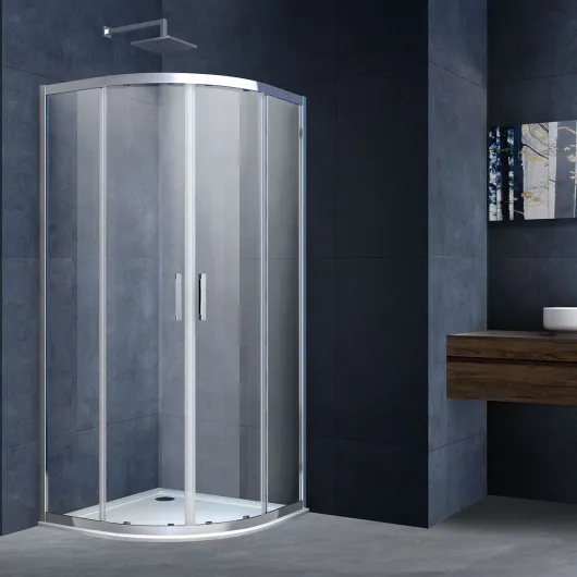 Душевой уголок Alpha VSQ-3AL800CL, 800*800, хром, стекло прозрачное Vincea