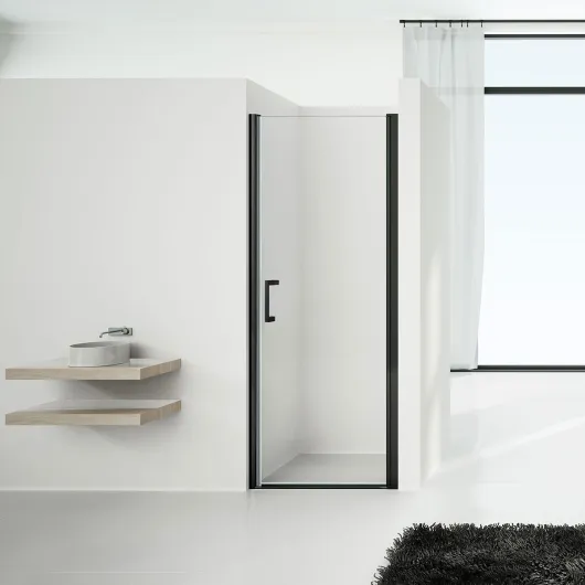 Душевая дверь Orta VPP-1O900CLB, 900, черный, стекло прозрачное Vincea