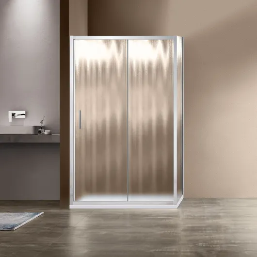 Душевой уголок Garda VSR-1G8012CH, 1200*800, хром, стекло шиншилла Vincea
