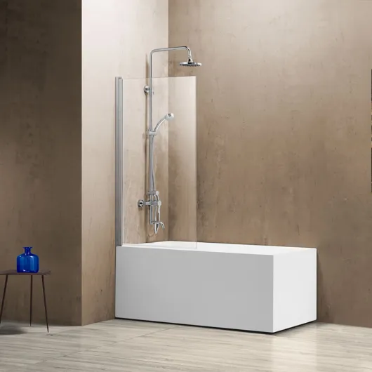 Душевая шторка на ванну VSB-11800CL, 800*1400, хром, стекло прозрачное Vincea