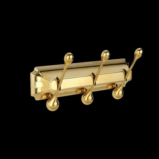Панель с 3 круглыми крючками ELGHANSA HRM-930-Gold