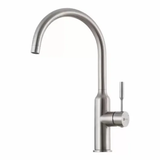 Смеситель для кухни с поворотным изливом, сталь Эксперт LM5079S Lemark
