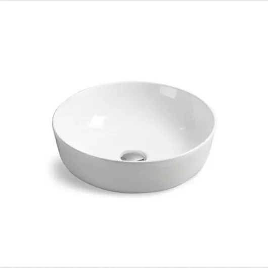 Раковина накладная керамическая 415х415х130 белая VBS-104 Vincea