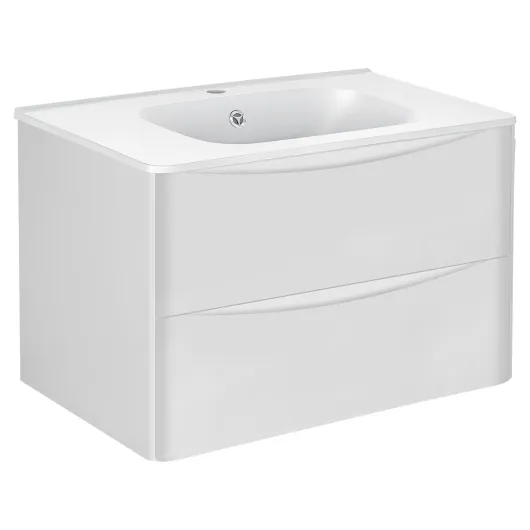База под раковину Paola 800 подвесная, 2 выкатных ящика soft close, G.White VMC-2P800GW Vincea