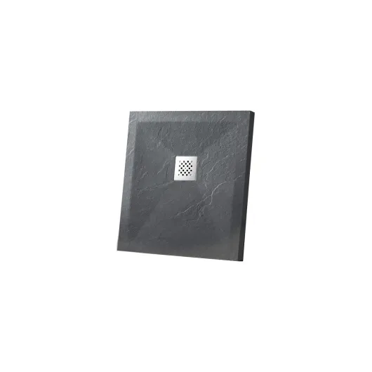 Поддон для душа из искусственного камня VST-4SR1010A, 1000*1000*25, антрацит Vincea