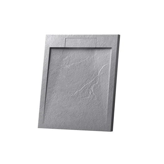 Поддон для душа из искусственного камня VST-4SRL9090G, 900*900*25, серый Vincea