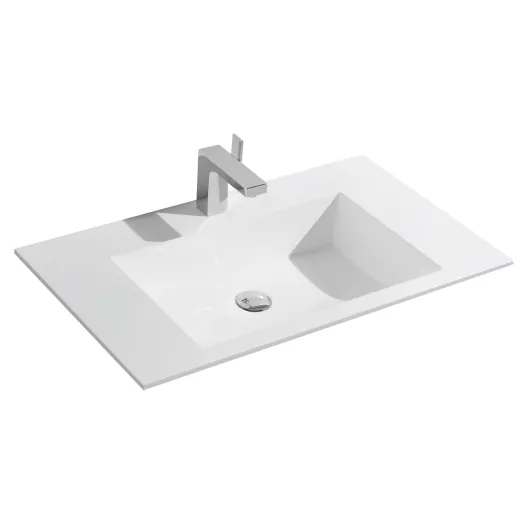 Раковина из искусственного камня, цвет белый VCB-13800W Vincea