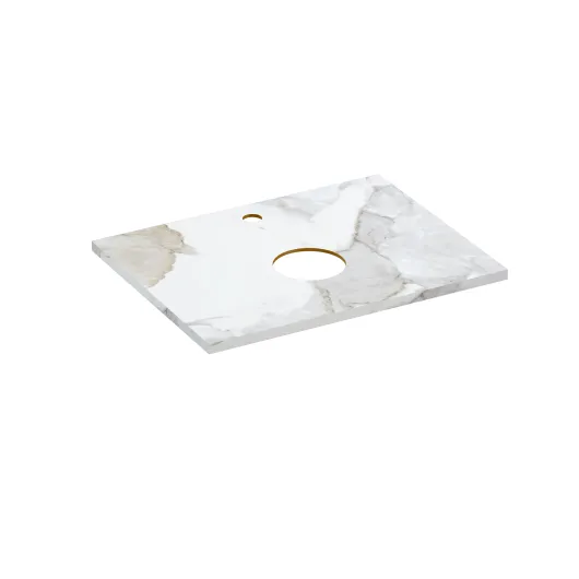 Столешница STONE из керамогранита Life 60x45x2 белый сатиновый 63858 Cersanit