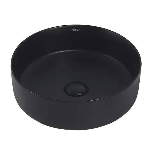 Раковина накладная Bequem AC2108MB черная матовая Abber