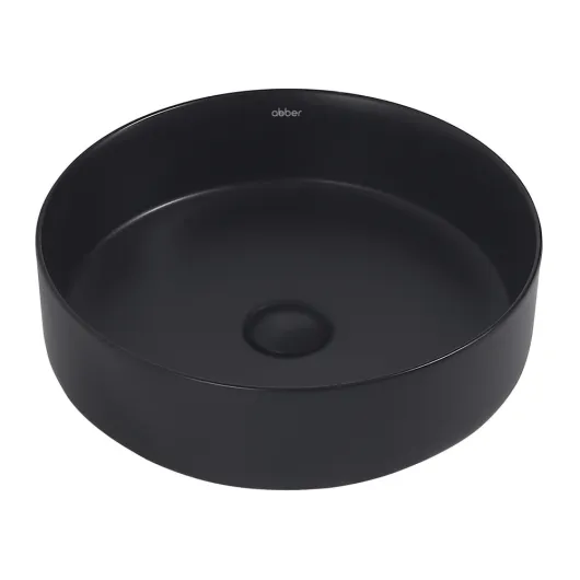 Раковина накладная Bequem AC2109MB черная матовая Abber