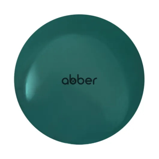 Накладка на слив для раковины AC0014MBG темно зеленая, керамика ABBER
