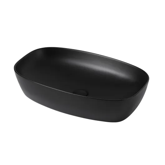 Раковина накладная Rechteck AC2206MB черная матовая Abber
