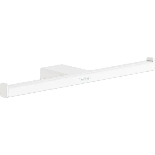 Бумагодержатель AddStoris двойной матовый белый   41748700 HANSGROHE