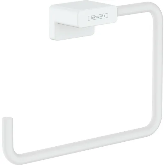 Полотенцедержатель AddStoris кольцо матовый белый 41754700 HANSGROHE