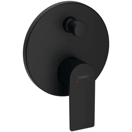 Смеситель для ванны  (внешняя часть) матовый черный Rebris E 72468670 HANSGROHE