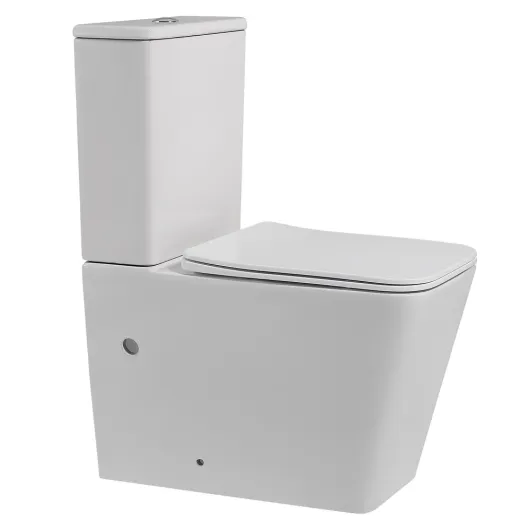 Унитаз-компакт Rechteck AC1210 белый, безободковый Abber