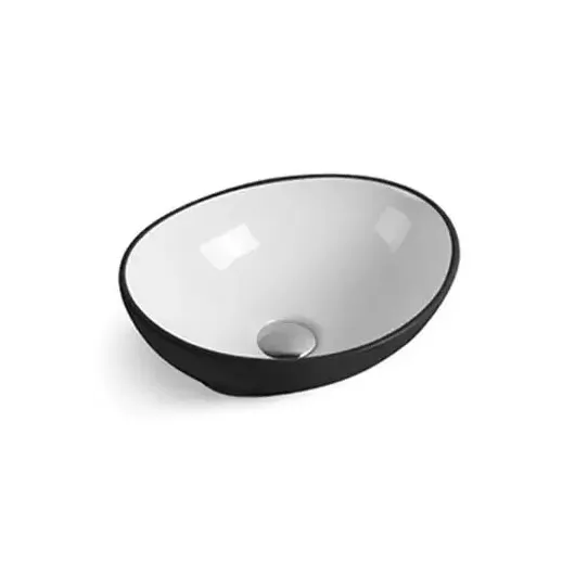 Раковина 7138BW черно/белая COMFORTY 4148154