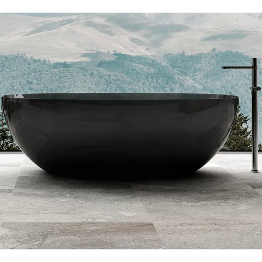 Ванна прозрачная отдельностоящая 165х78 Kristall AT9701Onyx ABBER