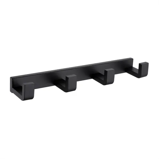 Вешалка на 4 крючка Westen AA1751B черная матовая Abber