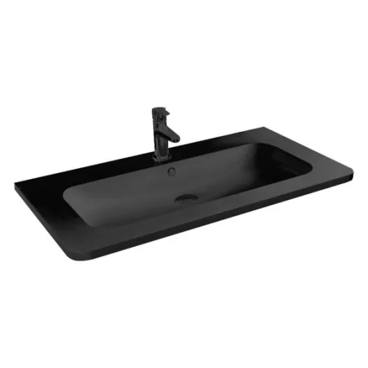 Раковина из искусственного камня  черный VCB-11600B Vincea