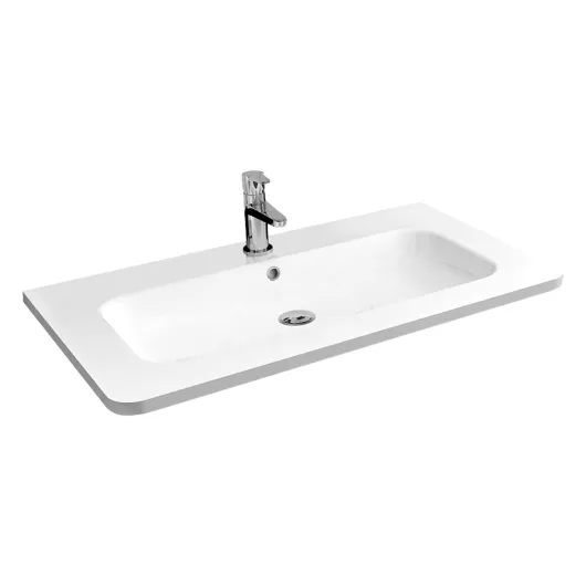 Раковина из искусственного камня  белый VCB-1RA800W Vincea